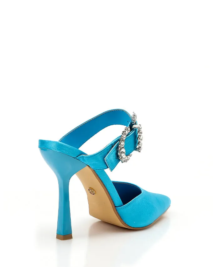 XKK-DJTT-026 Leather Strass Buckled Pump