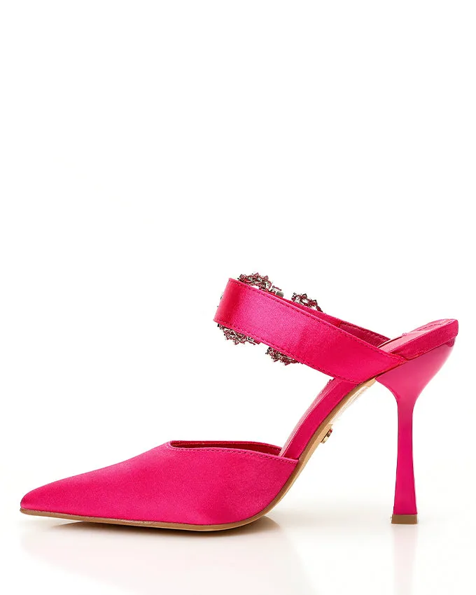 XKK-DJTT-026 Leather Strass Buckled Pump