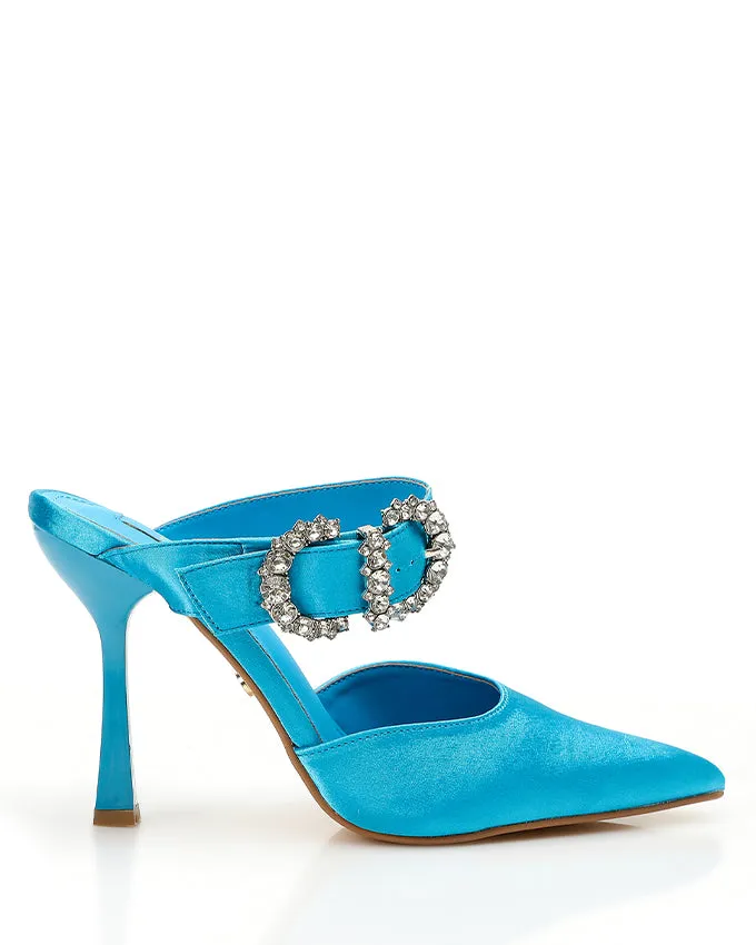 XKK-DJTT-026 Leather Strass Buckled Pump