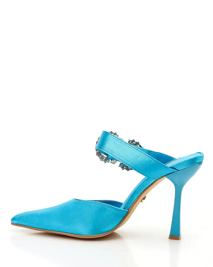 XKK-DJTT-026 Leather Strass Buckled Pump