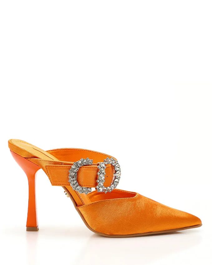 XKK-DJTT-026 Leather Strass Buckled Pump