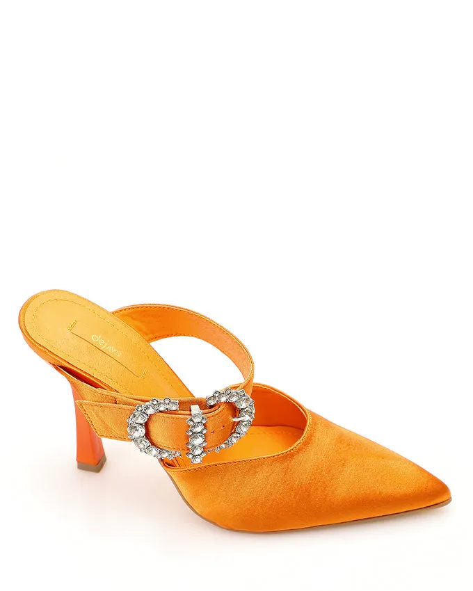 XKK-DJTT-026 Leather Strass Buckled Pump