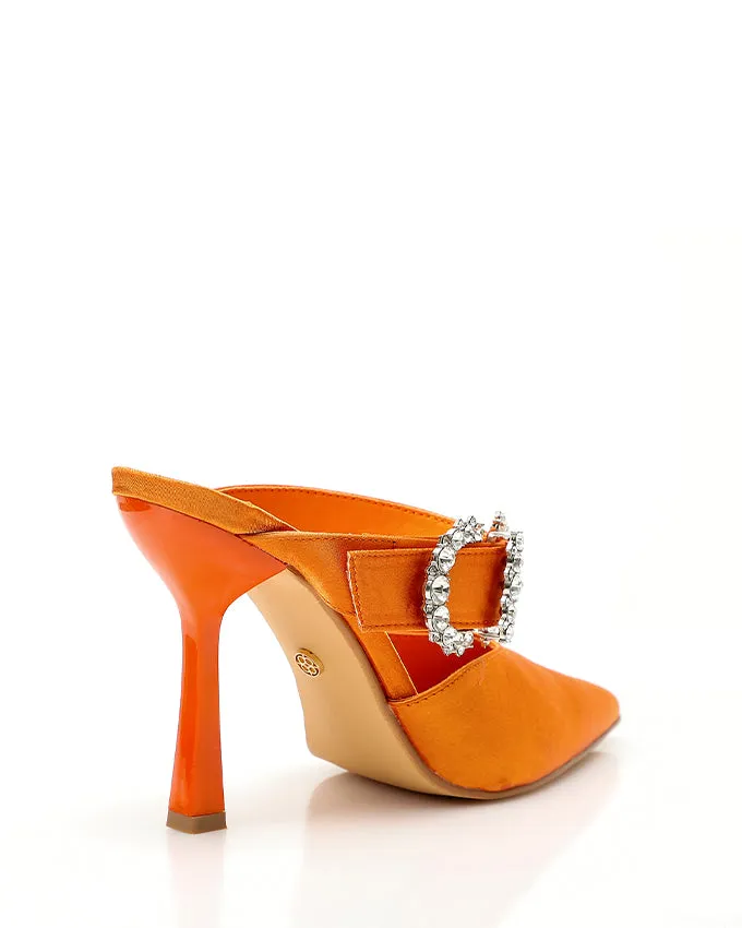 XKK-DJTT-026 Leather Strass Buckled Pump