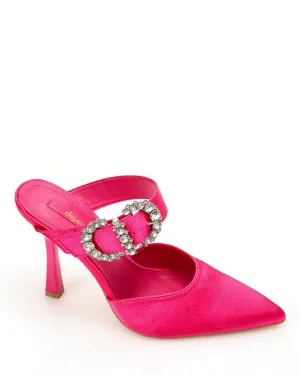 XKK-DJTT-026 Leather Strass Buckled Pump